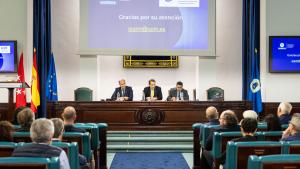 López-Valverde participa en la jornada de presentación de la Iniciativa en Tecnologías Cuánticas y Supercomputación Q+UPM El consejero Miguel López-Valverde durante la presentación de la Iniciativa en Tecnologías Cuánticas y Supercomputación Q+UPM de la Universidad Politécnica de Madrid