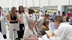 La viceconsejera Laura Gutiérrez durante un acto por el Día Internacional de las Personas Mayores