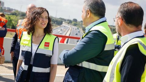 La presidenta Díaz Ayuso asiste a la apertura del primer tramo de la ampliación de la carretera M-607