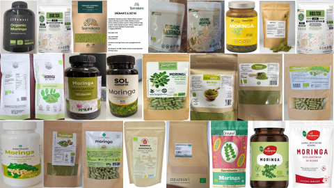 Envases de moringa implicados en alerta alimentaria por presencia de Salmonella