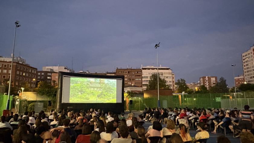 Cine al aire libre edición de Veranos en el parque