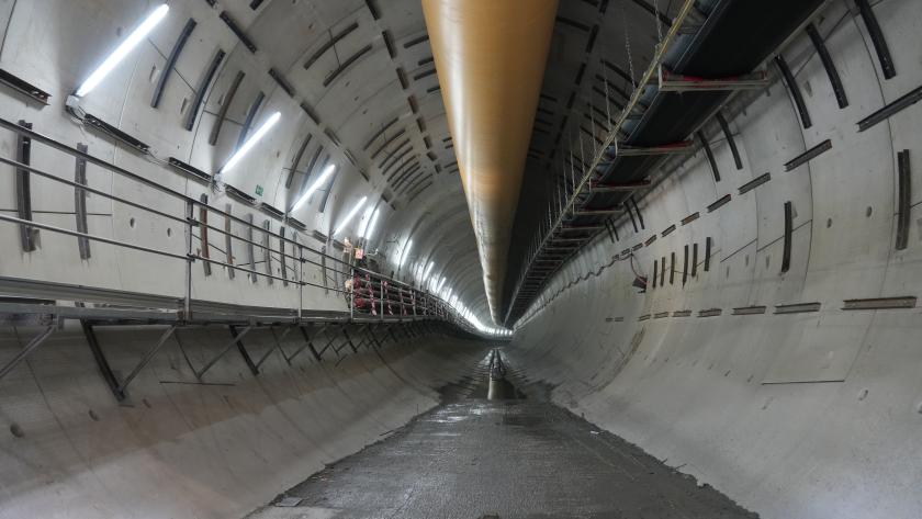 trabajo de la tuneladora Mayrit en la línea 11 de Metro