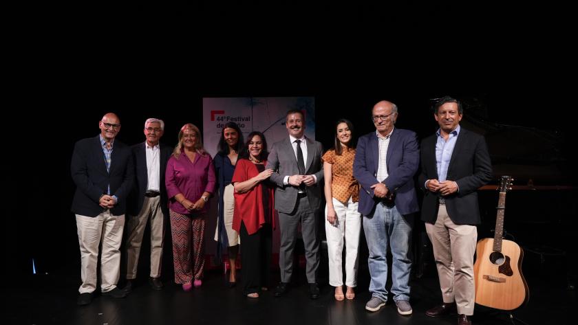 El consejero De Paco Serrano en la presentación del Festival de Otoño