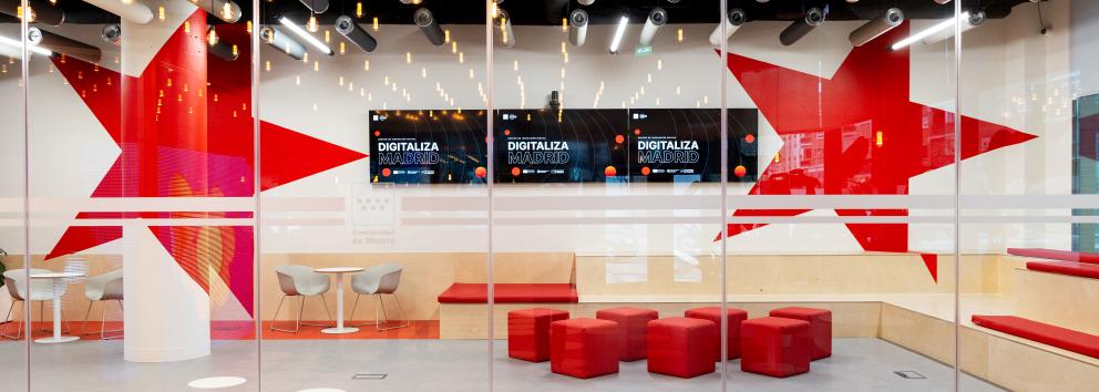 Entrada del espacio Digitaliza Madrid