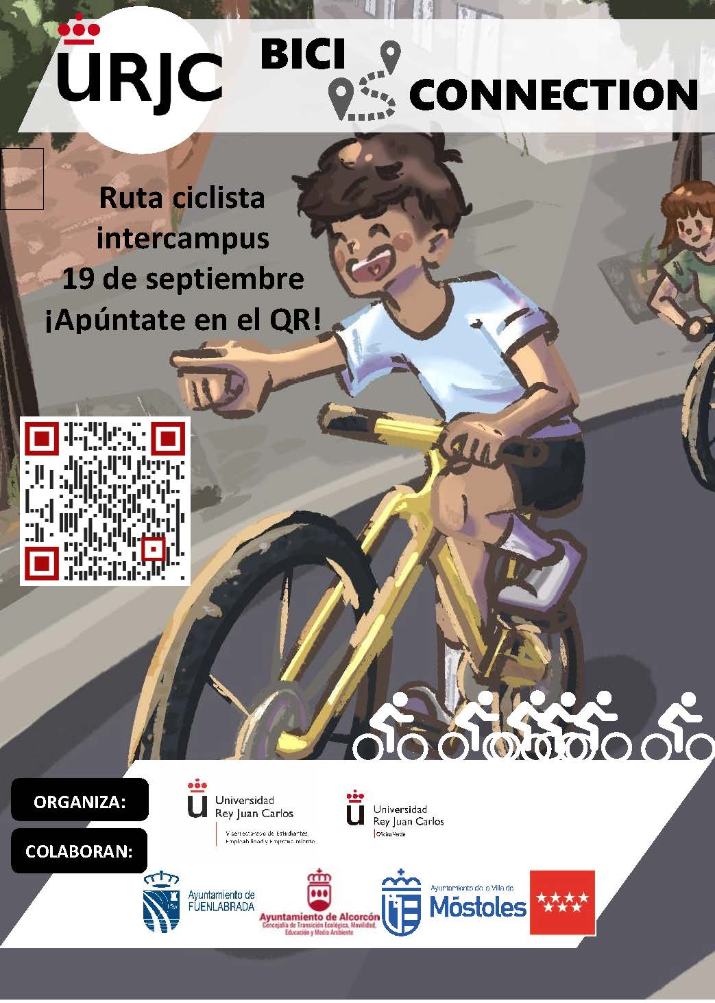 Cartel del evento en Bici URJC 
