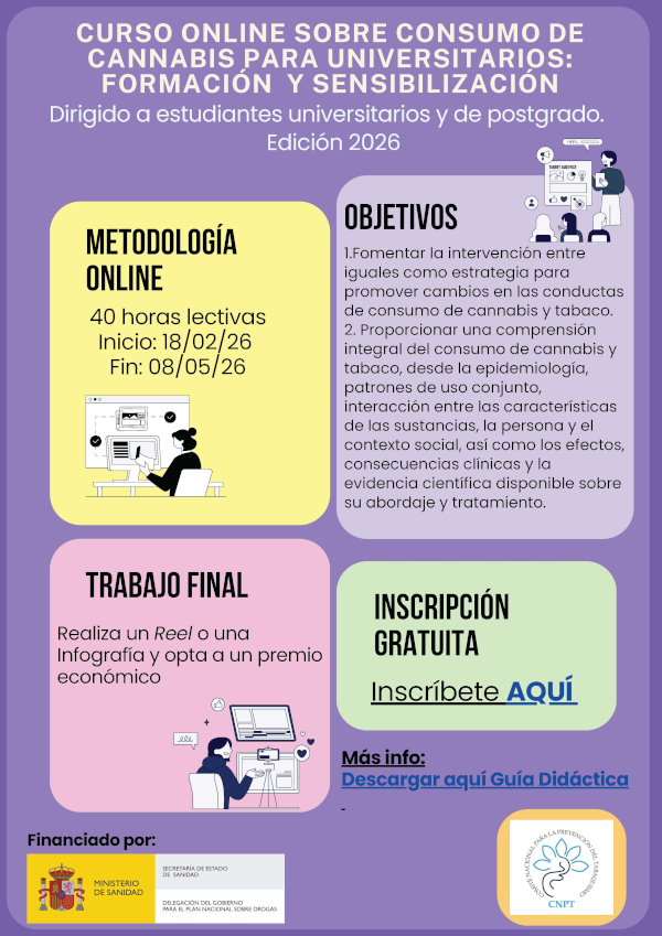 Cartel con titulo e información varia del curso