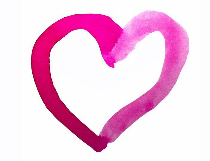corazón morado