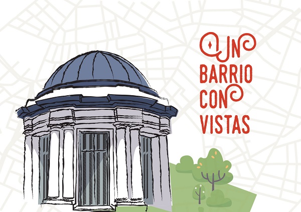 un barrio con vistas recorridos urbanos ilustración edificio estufa
