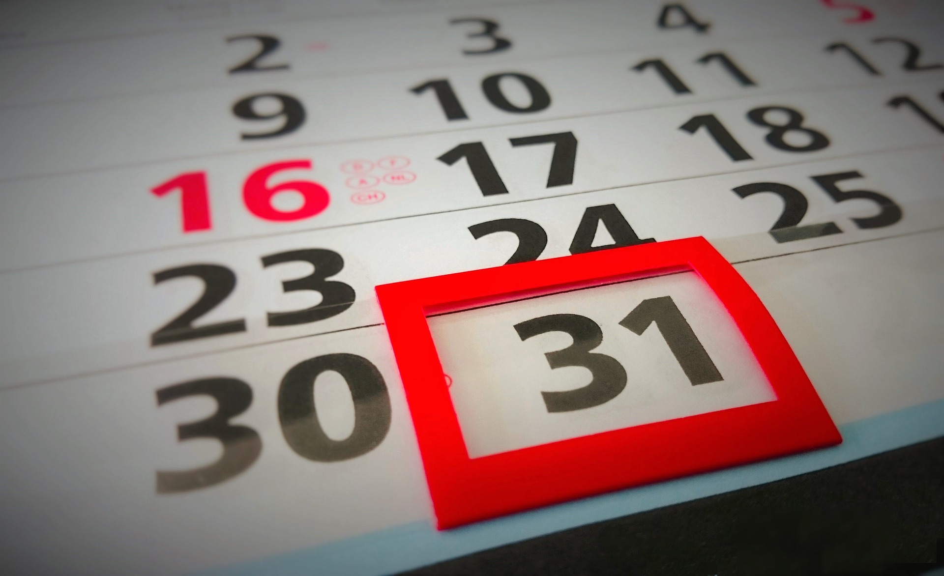 Calendario de pared