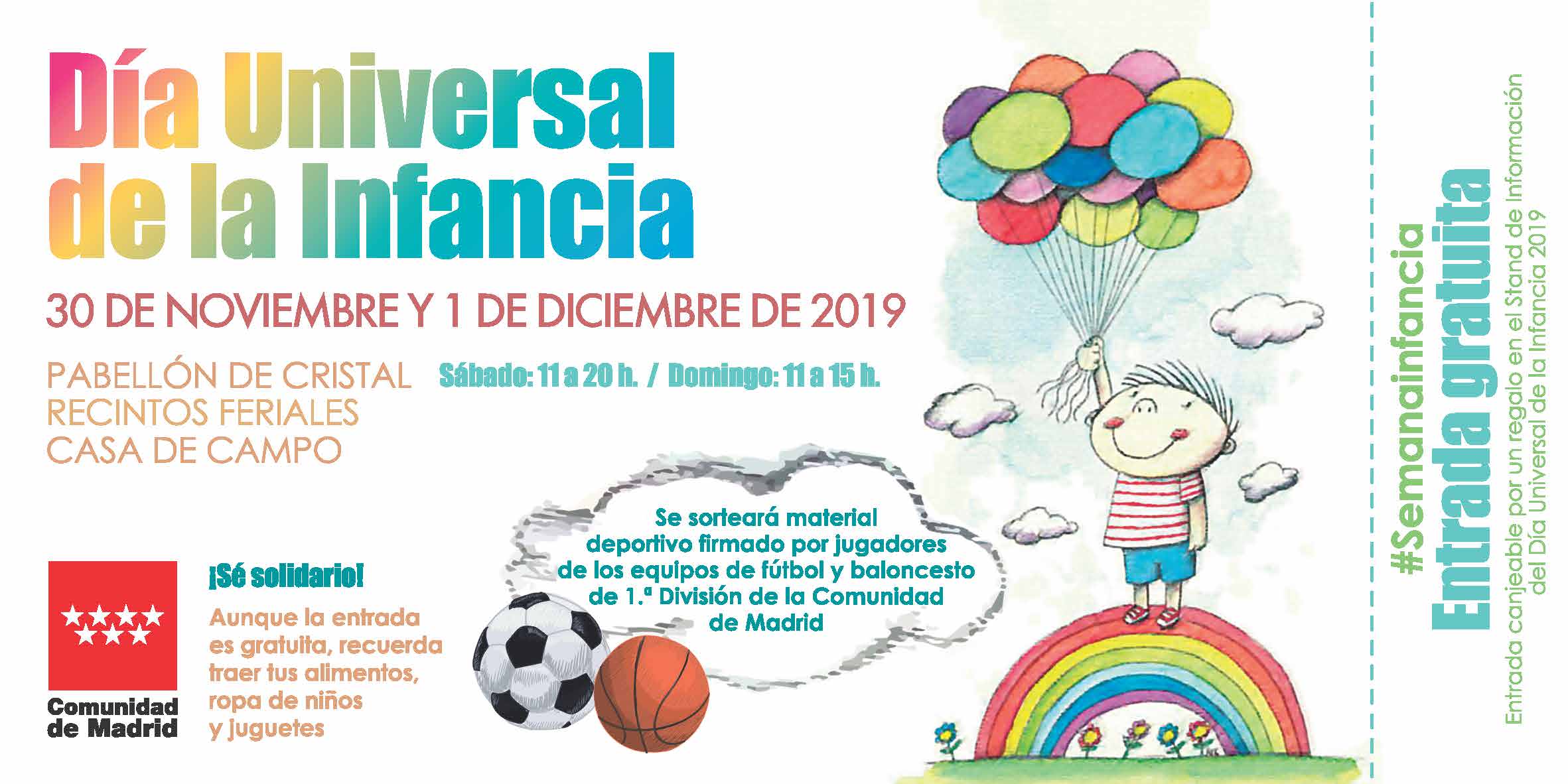 Celebracion Del Dia Universal De La Infancia 2019 Comunidad De Madrid