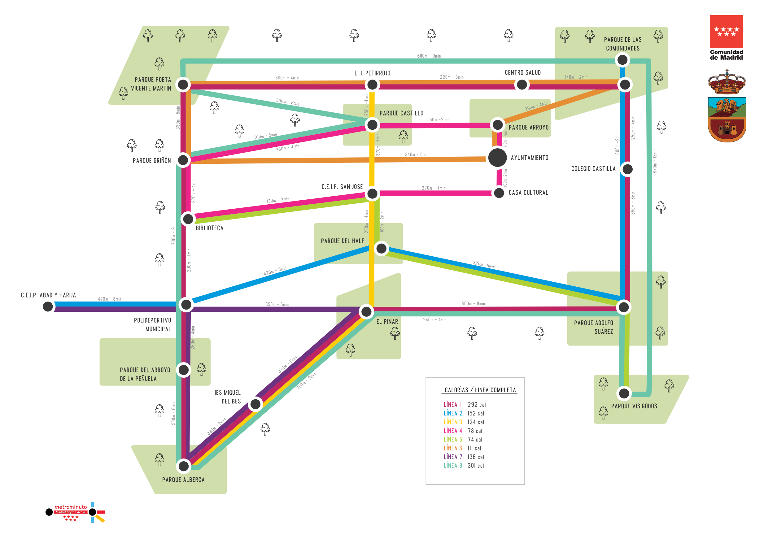Mapa Metrominuto Torrejón de la Calzada