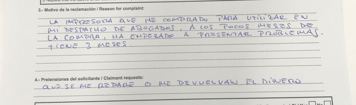 Cómo poner una hoja de reclamaciones para que tenga éxito