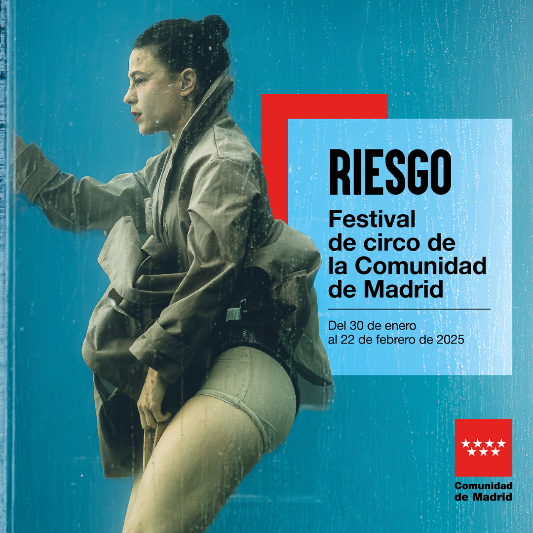 Cartel del festival de circo Riesgo