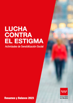 Portada del Balance 2023 de actividades de sensibilización social y lucha contra el estigma asociado a la enfermedad mental
