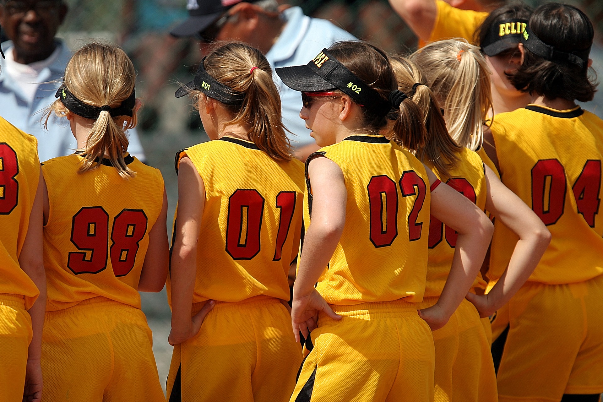 Equipo de niñas de softball