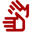 Icono que respresenta dos manos realizando la lengua de signo