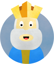 Ilustración que representa al rey Melchor