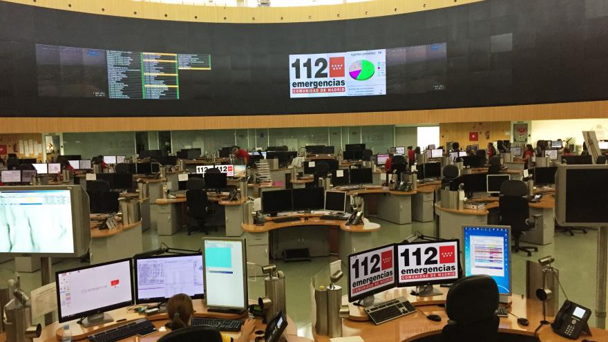 Sala de operaciones del Centro de Emergencias 112