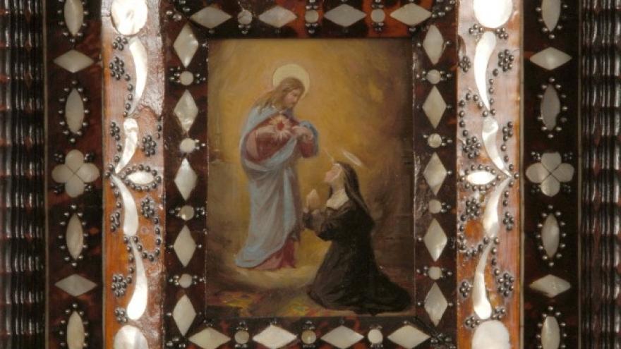 ‘Aparición del Sagrado Corazón a santa Margarita María de Alacoque’ 1856-1858 Luis de Madrazo Kuntz