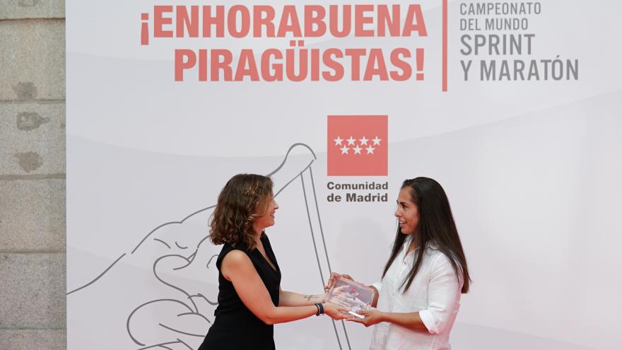 La presidenta durante el acto
