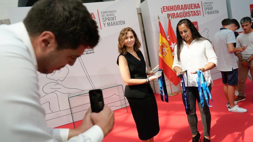 La presidenta durante el acto