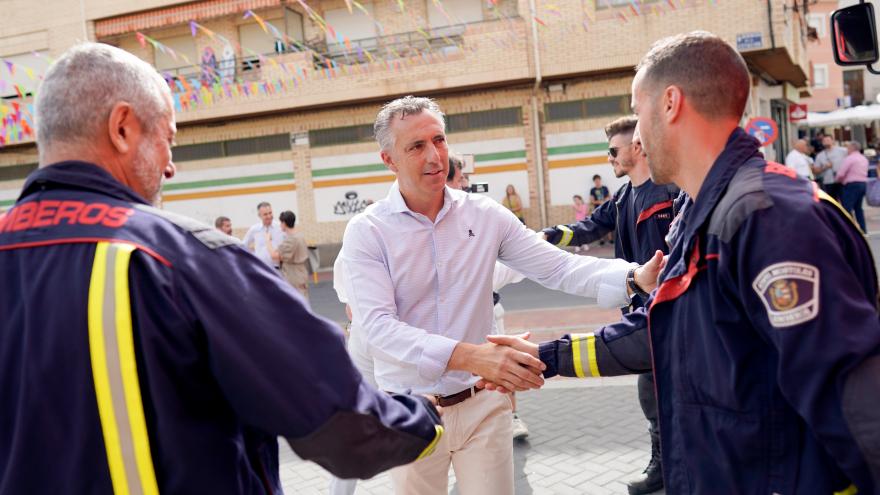 El consejero durante la visita