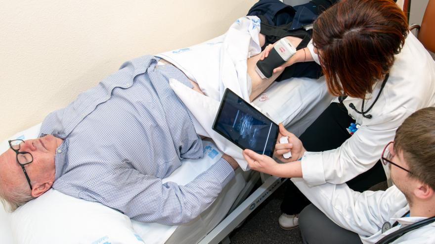 Prueba diagnóstica y valoración geriátrica ecografía