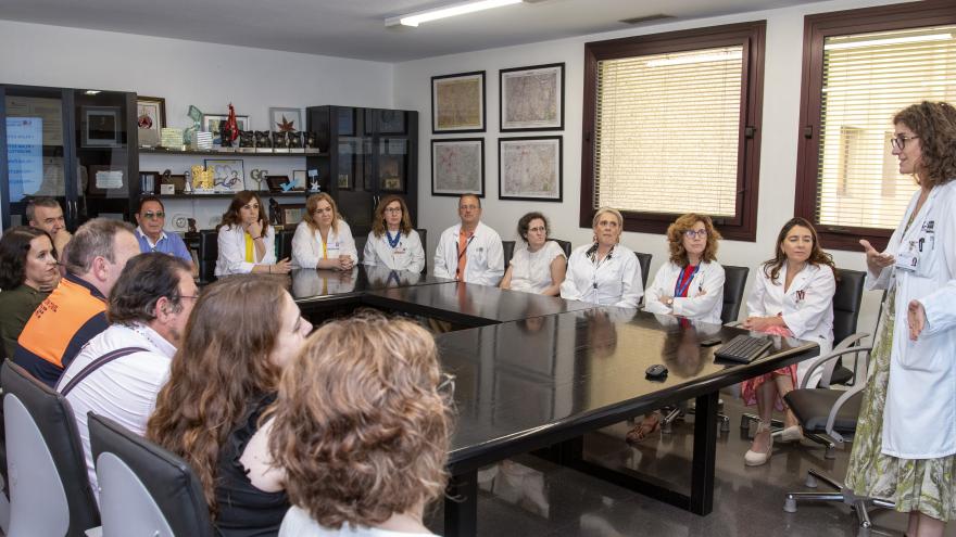 Explicaciones en reunión del grupo de trabajo