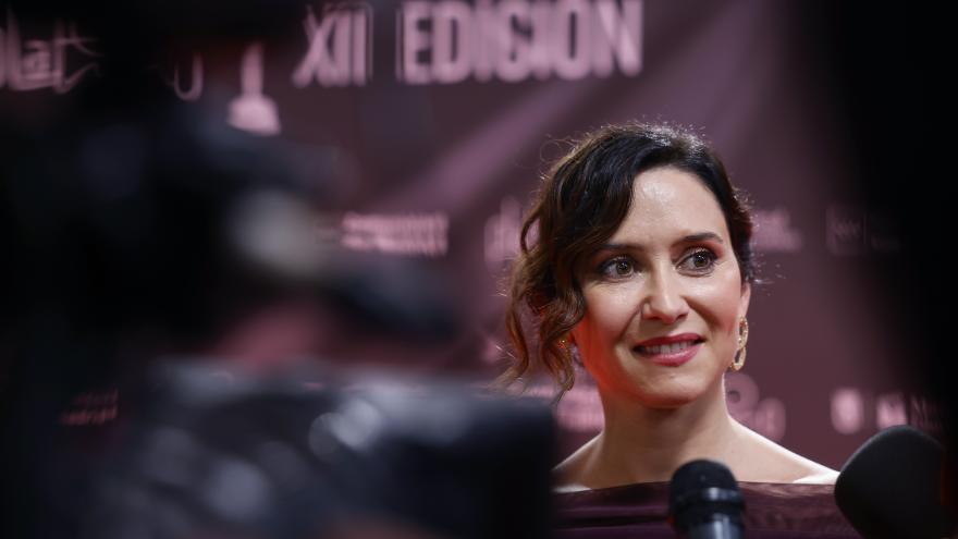 Díaz Ayuso, en la XII edición de los Premios Platino