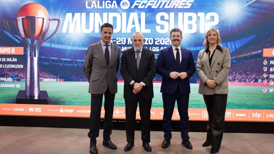La Comunidad de Madrid, escenario del primer torneo mundial de clubes Sub 12 de fútbol base LALIGA FC FUTURES El consejero de Cultura, Turismo y Deporte