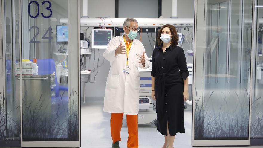 Díaz Ayuso inaugura 35 nuevas camas UCI en el Hospital Gregorio Marañón