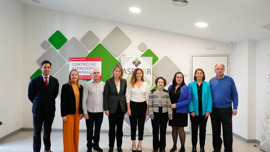 La consejera durante su visita al centro