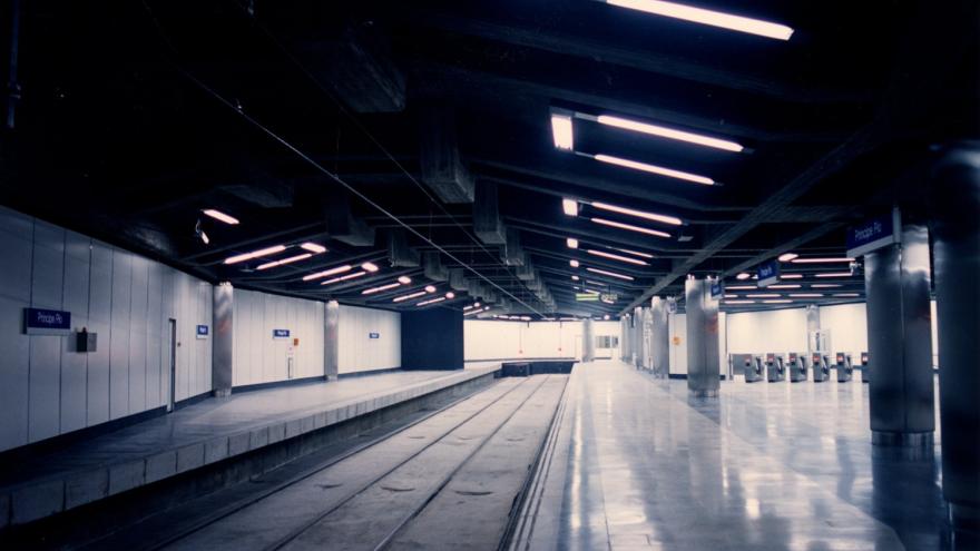 Andén de la estación de Príncipe Pío del Ramal Ópera-Norte
