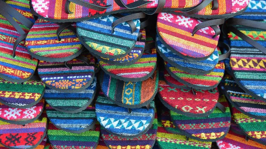 Beach flip flops