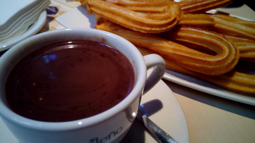 Churros with chocolate