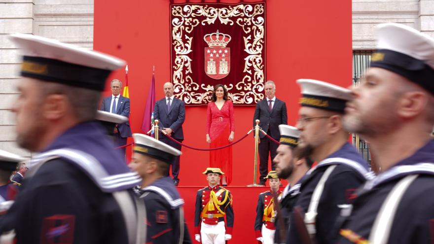 La presidenta durante el desfile