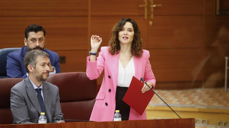 La presidenta durante su intervención en la Asamblea