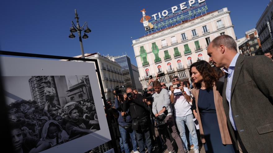 La exposición en Puerta del Sol