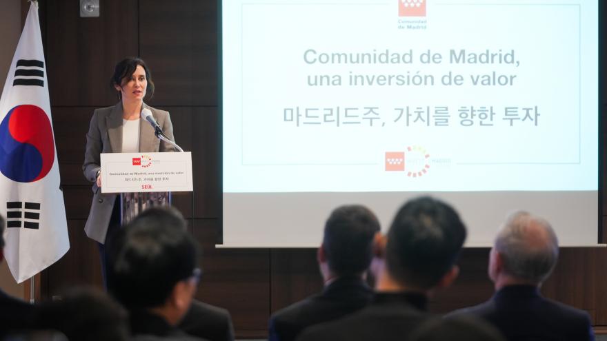 La presidenta durante el encuentro con empresarios