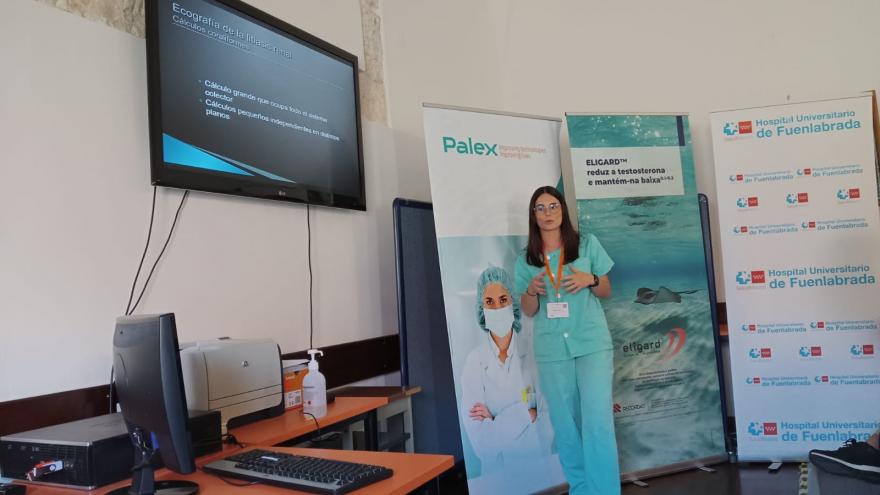 Sanitaria durante una formación