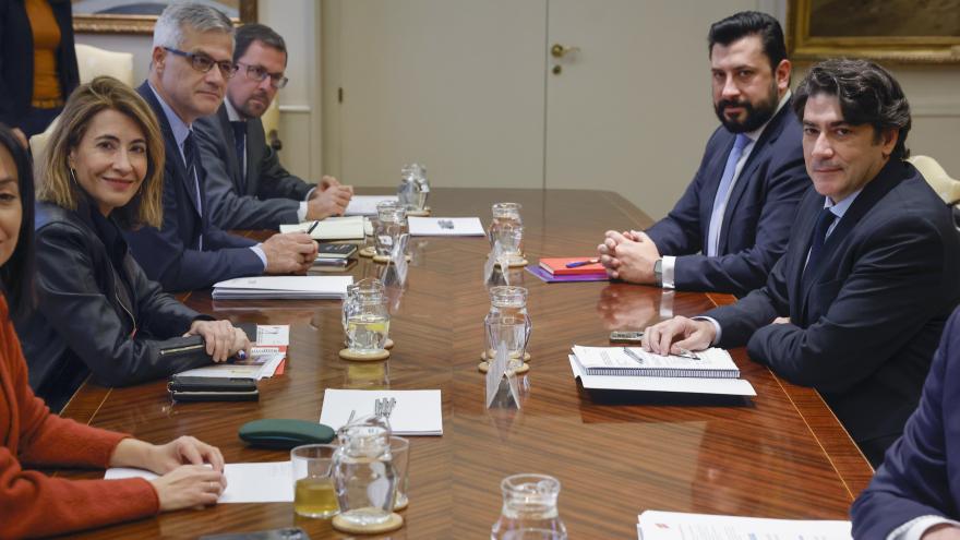 El consejero durante la reunión