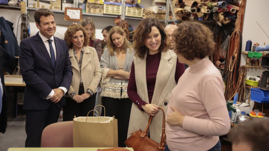 La presidenta durante su visita