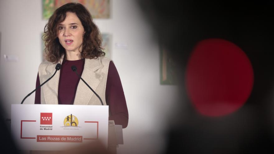La presidenta durante su intervención