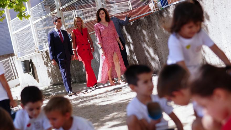 La presidenta durante la presentación del curso escolar