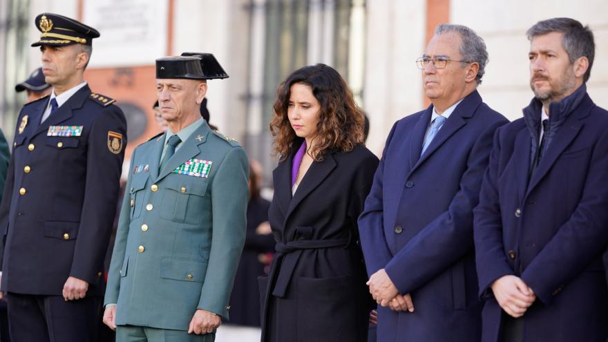 La presidenta durante el homenaje
