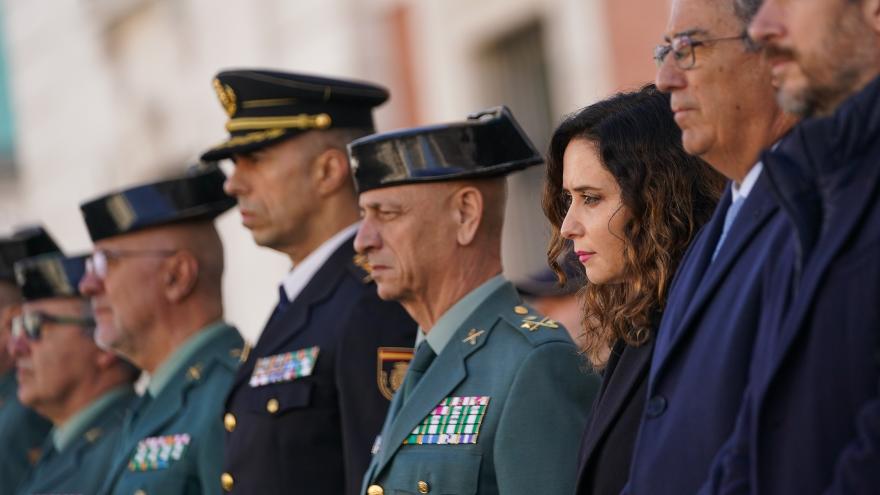La presidenta durante el homenaje