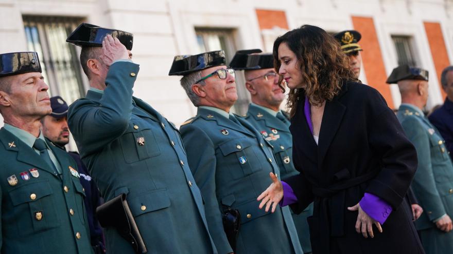La presidenta durante el homenaje