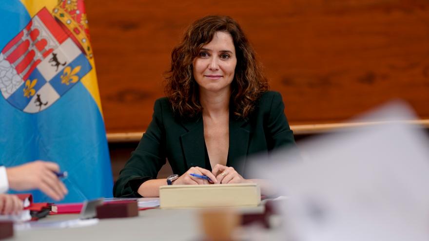 La presidenta durante la reunión del Consejo de Gobierno