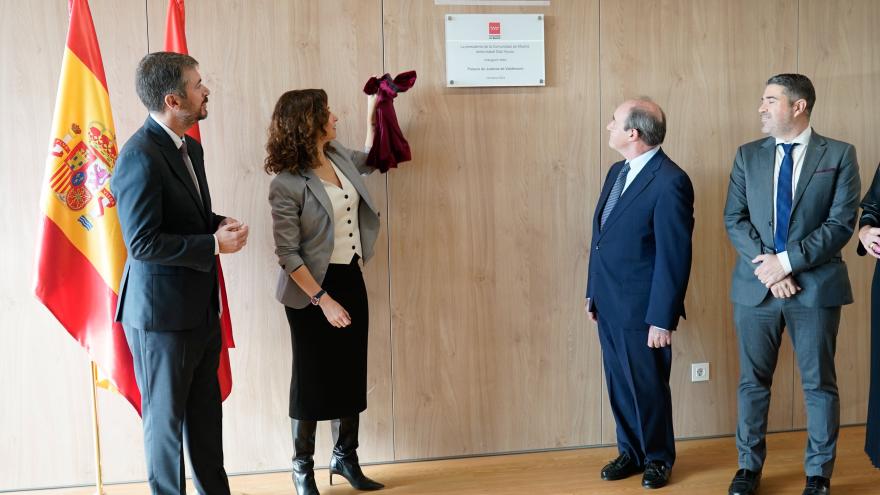 La presidenta durante su visita a la nueva sede 