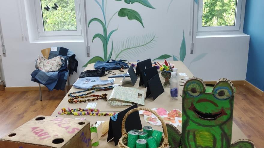 Trabajos con materiales reciclados